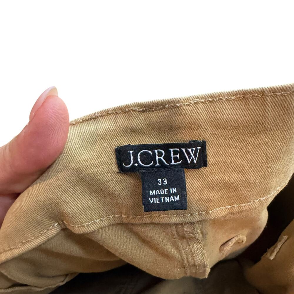 J. Crew Straight-Leg Wide Crop Pants in Khaki - Picture 9 of 10